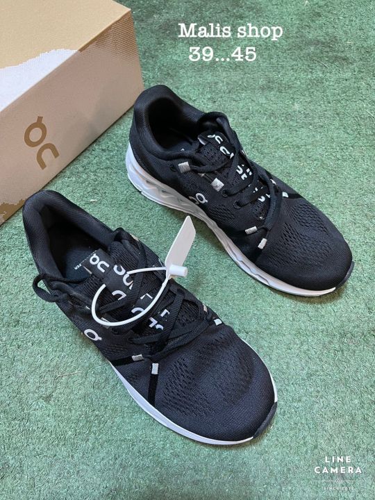 สินค้าใหม่-qc-cloud-black-white-รองเท้าลำลอง-รองเท้าวิ่ง-สินค้าพร้อมกล่อง