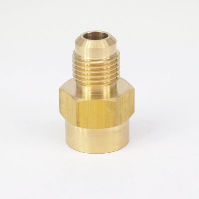SAE Thread 1/2 quot;-20 UNF Fit Tube OD 5/16 quot; x 1/4 quot; NPT Female Brass SAE 45 Degree Pipe Fitting Adapter