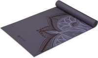 Gaiam Yoga Mat - Premium 5mm Print Thick Non Slip Exercise &amp; Fitness Mat for All Types of Yoga, Pilates &amp; Floor Workouts (68" x 24" x 5mm) Aubergine Point