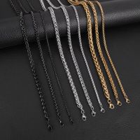 HIYEE Fashion Classic 3-8MM Keel Chain Stainless Steel Non-Fading Waterproof Mens And Womens Hip Hop Party Necklace Fashion Chain Necklaces