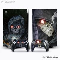 Skull PS5 Disc Edition Skin Sticker Decal Cover for PlayStation 5 Console and 2 Controllers PS5 disk Skin Sticker 1