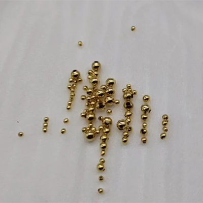 100 PCS 22.434mm Stainless Steel Gold Plated Round Spacer Beads DIY Handmade Metal Loose Bead For DIY Jewelry Making