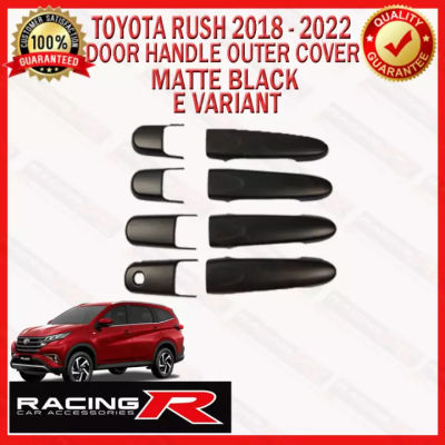Toyota Rush E 2018ถึง2023มือจับประตูด้านนอก Garnish Cover Matte Black 2019 2020 2021