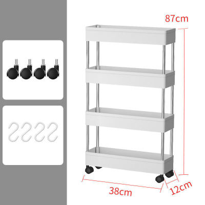 234 Layers Storage Cart Movable Multifunction Kitchen Storage Shelves With Wheels Home Trolley Cart Bathroom Accessories