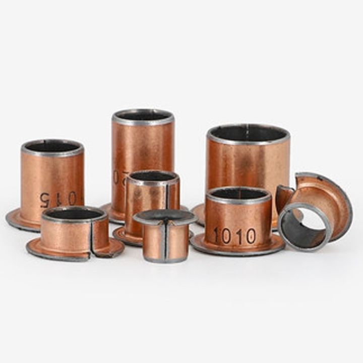 10pcs-10mm-id-copper-bearing-sleeve-flanging-complex-oil-free-self-lubricating-sleeves-opening-bushing-shaft-set-12mm-od-6-20mm