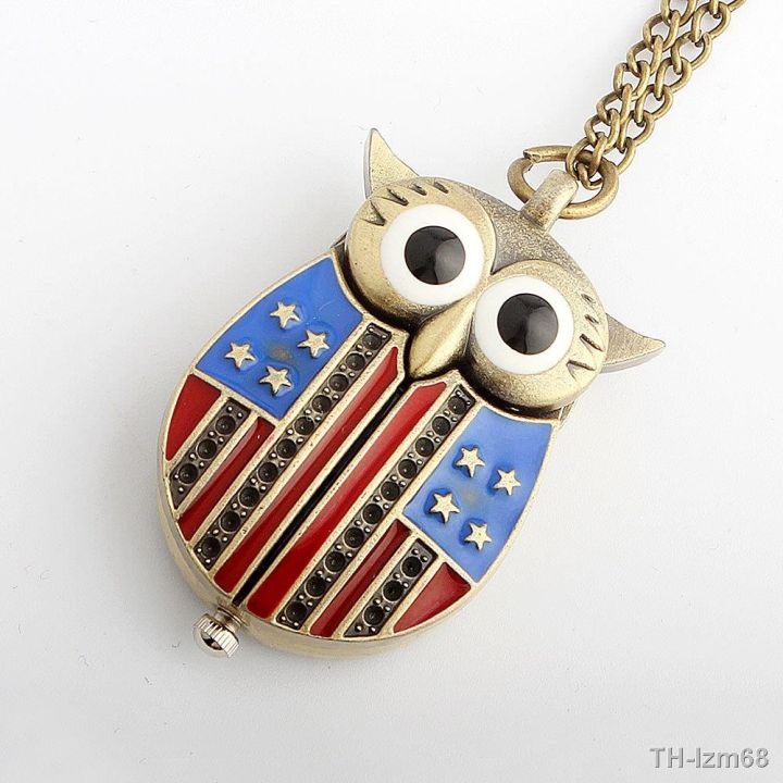 นาฬิกา-insert-the-owl-necklace-quartz-keychain-antique-watch-pendant-table-mixed-batch-of-bronze