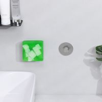 ℗△ 1Pc Stainless Steel Magnet Suction Soap Holder Bathroom Punch-Free Wall Mounted Soap Shelf Wall Hanging Drain Rack Hooks