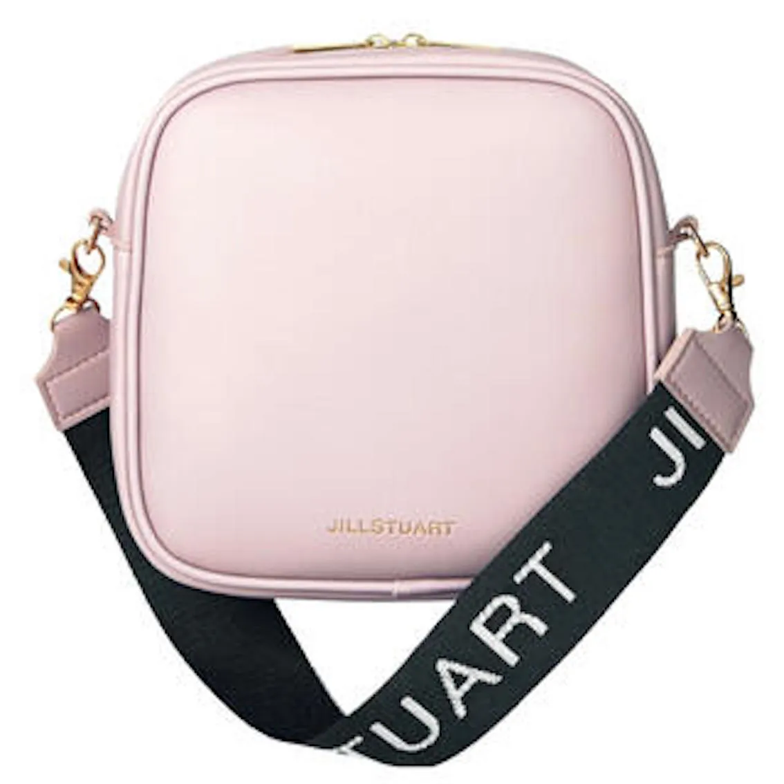 Japan Sweet X Jill Stuart Faux Leather Pink Square Logo Monogram Wrislet Pouch Bag Lazada Singapore