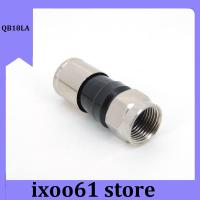 ixoo61 store 5/10 Pcs RG6 F Type Compression 2.7cm Snap Seal Plug Connector For Sky Satellite Virgin Cable adapter