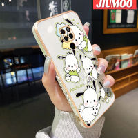 เคส JIUMOO สำหรับ Huawei Mate 20 Mate 20 Pro Mate เคส20X ลายการ์ตูนน่ารัก Pochacco สุดหรูใหม่ขอบสี่เหลี่ยมเคสมือถือกันกระแทกเคสซิลิโคนนิ่มฝาหลังเต็มเคสกันกระแทกกล้อง