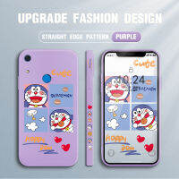 UCUC เคสโทรศัพท์เคสสำหรับ Huawei Y6S เคสโทรศัพท์ใหม่การ์ตูนแมว Doraemon Anime ด้านข้างออกแบบเคสโทรศัพท์ขอบสี่เหลี่ยมรูปแบบ Liquid ปลอกซิลิโคนคลุมทั้งหมดกล้องเคสป้องกันทนแรงกระแทกเคสหญิง