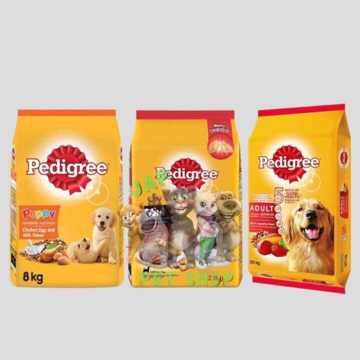 Fat long meat dog food Pedigree Dog Food for Puppy Adult Mini 1kg