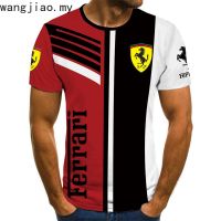 New Ferrari Short Sleeve Men and women T-shirts 3D printed car T-shirt Casual Fashion Sports cool top tee