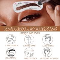 Dropshipping New Eyebrow Stamp Shaping Makeup Waterproof Brow Powder Natrual Eye Eyebrow Stick Hair Line Contour VIP Link Cables Converters