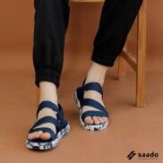Giày Sandal Saado Nam - Xanh Navy, Giày Dép Sandal ĐI Học Nam
