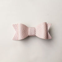 New 12pclot PU Leather Hotsale Bowknot Hairpin Felt Artificial Leather Bow Hair Clips Fashion Hair Accessory Bow Hair Grip Girl