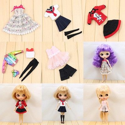 blythe doll clothes เสื้อผ้าตุ๊กตาบลายธ์ doll dress student clothes fit for azone ,licca