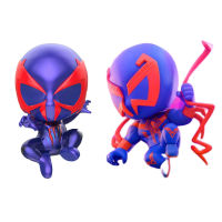 MARVEL Spider Man 2099 Q-Version Action FIGURE Kawaii น่ารัก PVC รุ่นรถตุ๊กตาโต๊ะ Home Room Decor Collection วันเกิดของขวัญสำหรับเด็ก