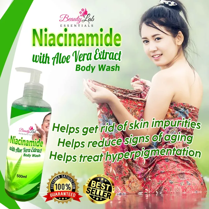 BEAUTY LAB ESSENTIALS NIACINAMIDE WITH ALOE VERA EXTRACT BODY WASH