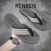 [RENBEN sandals model wear Men British style casual flat heel sandals model clamp together and slip-resistant per wear bathroom slippers put out to have shoes fr kick,BR men