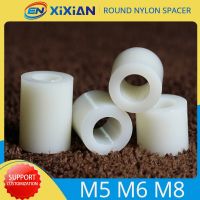 M5 M6 M8 Pcb Circuit Board Insulation Isolation Column White Round Nylon Plastic Spacer Abs Standoff Washer Non-threaded Board Electrical Connectors