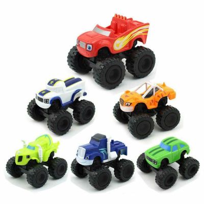 6pcs Blaze and the Monster Machines Vehicles Racer Cars Trucks Kid Toy