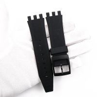 Pin buckle silicone strap mens watch accessories for Swatch VGK403 SVGK406SVGK409 402 waterproof bracelet female watch bandby Hs2023