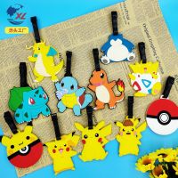 【DT】 hot  Many Styles Pokemon Pikachu Suitcase Luggage Tag Cartoon ID Address Holder Baggage Label Silica Ge Identifier Travel Accessories