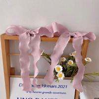 ที่นิยมในโลกออนไลน์ ~ เครื่องประดับผมสำหรับสาวๆเครื่องประดับศีรษะกิ๊บโบว์กิ๊บปิ่นปักผมสีเขียวถั่วป่าริบบิ้นคลื่นฤดูร้อน
