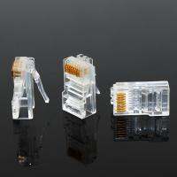 [HOT HAIXWLXKWW 589] 20/50/100PCS Cat6 Cat6e RJ45สาย Ethernet โมดูลปลั๊กตัวเชื่อมต่อเครือข่าย RJ-45คริสตัลหัวทองชุบสายเคเบิลเครือข่าย OULLX