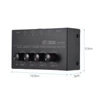 mus ha 400 ultra -compact 4 channels เครื่องขยายเสียงสเตอริโอพร้อมอะแดปเตอร์พาวเวอร์