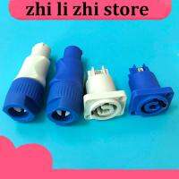 zhilizhi Store 3pin Powercon Xlr Connector Lockable Cable male female Chass Socket for Electric Lighting Power adapter