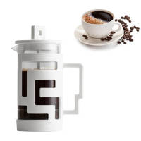 French Press Pot Maze Shell Design หม้อกดแก้วกดเครื่องชงชากาแฟสำหรับบ้าน