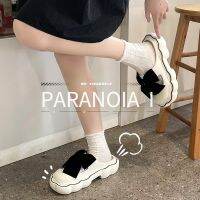 PARANOIA I ผู้หญิง แมรี่ เจน รองเท้าแตะ แนวโน้มแฟชั่นใหม่ รองเท้าแตะ Bowknot ลื่นในร่มที่สะดวกสบาย