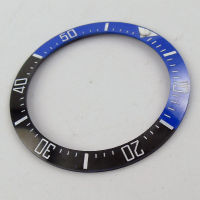 39.7mm black blue ceramic bezel white marks watch bezel insert fit for SEA mens watch