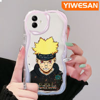 YIWESAN เคส F04 M04 A04E A04ปลอกสำหรับ Samsung ลายอนิเมะเลือดร้อนลายเด็กผู้ชายสีสันสดใสลายคลื่นเนื้อครีมซิลิโคนอ่อนชัดเจนขอบกันกระแทกเคสโทรศัพท์โปร่งใส