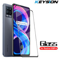 Q KEYSION กระจกนิรภัยสำหรับ Realme 8 5กรัม8 Pro GT Neo Q3 V13 HD ฟิล์มป้องกันหน้าจอแบบเต็มสำหรับ OPPO A94 A74 A54 A55 A73 A93 5กรัม