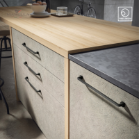 BOSETTI-MARELLA มือจับเฟอร์นิเจอร์แบบดึง Pull handle furniture อะไหล่เฟอร์นิเจอร์ อุปกรณ์เฟอร์นิเจอร์ อุปกรณ์ฟิตติ้ง