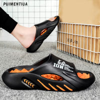 2023 Summer Men Massage Slippers Slides Indoor Outdoor Sandals Beach Casual Shoes Soft Sole Slides Men Flip-Flops Mens Sandals