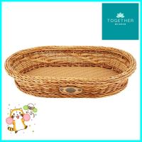 ตะกร้ารีเตี้ย MONARCH 36x26x7 ซม. สีน้ำตาลBASKET MONARCH NATURE 36X26X7CM **สอบถามเพิ่มเติมได้จ้า**