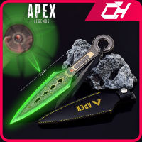 Apex Legends Heirloom Wraith Kunai อาวุธรุ่นซามูไรของเล่น22เซนติเมตรโลหะดาบหมุนได้ส่องสว่างเกมรุ่นของขวัญของเล่นสำหรับเด็กผู้ชาย