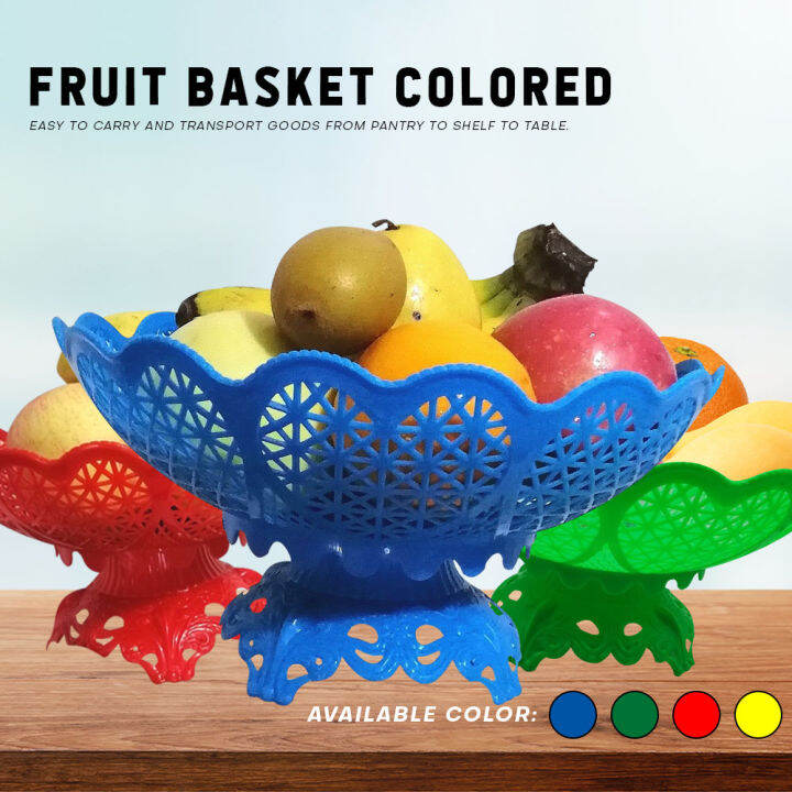 TwinOne Durable plastic Fruit Tray Fruit Basket for Table Display