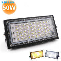 SOLLED สปอร์ตไลท์ Led 50W 220V กลางแจ้งกันน้ำรับประกันพลังงานไฟสวนลูกฟุตบอล