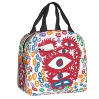 Yayoi Kusama Abstract Painting Insulated Lunch Bag Resuable Cooler Thermal Bento Box For Women Children Work Picnic Lunch Tote
