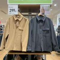 UNIQLO ห้องลองเสื้อผลิตในช่วงฤดูใบไม้ผลิและผู้ชายคนใหม่ฤดูใบไม้ร่วงและผู้หญิงที่ชื่นชอบเสื้อแจ็คเก็ตเสื้อผ้าฝ้ายหลวมเสื้อคลุม445053