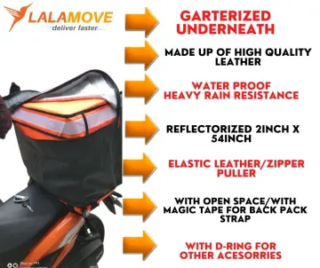 LALAMOVE DELIVERY BAG LEATHER COVER, Compatible also with other Delivery  Bags