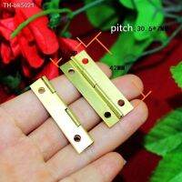 ▼✔ Yellow Metal Cabinet Door Luggage Hinge4 Holes DecorFurniture DecorationAntique Vintage Old Style42x17mm20Pcs