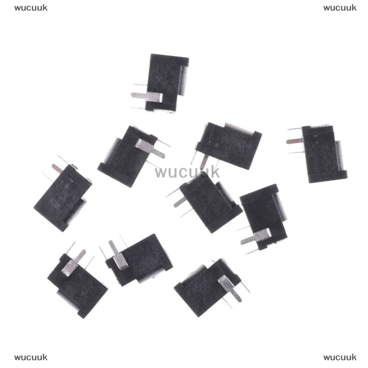 wucuuk-10-pcs-black-3-pin-3-5mm-x-1-3mm-dc-power-jack-socket-pcb-mount