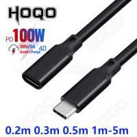 USB c extension cable100W PD 5A 4k nindendo switch usb c cable flex type c male to female data clharging dock cord 1m 2m 3m 5m