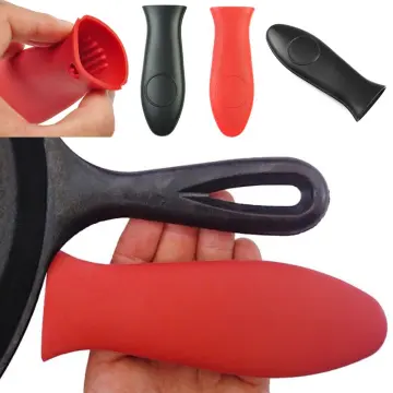 2Pcs/Pack Non-Slip Silicone Hot Handle Holder Potholder Cast Iron